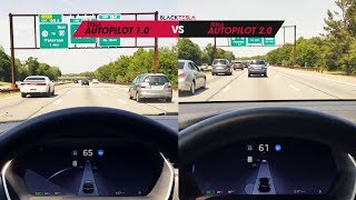 Tesla Versus  Autopilot 10 VS Autopilot 20 Part 2 [upl. by Auhel]