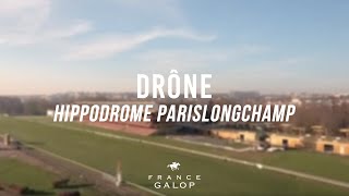 Présentation de l’hippodrome de ParisLongchamp vue drone [upl. by Namqul342]