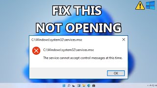 How to Fix servicesmsc Not Opening  Not Working in Windows 10 [upl. by Haliled]