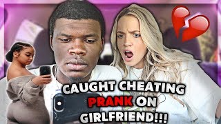 CAUGHT CHEATING PRANK ON GIRLFRIEND SHE CRIED [upl. by Tarryn]