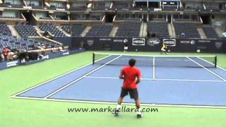 Roger Federer practice US Open 2011 [upl. by Euqinemod823]