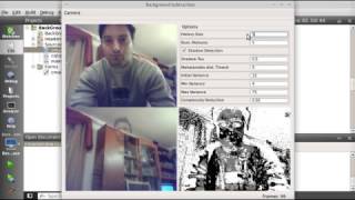 Background Subtraction using OpenCV [upl. by Eleahcim]