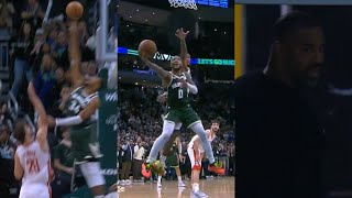 Damian Lillard hits GAME WINNER vs Rockets after Giannis block has Ime Udoka heated [upl. by Lenhart]