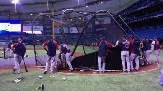 Big Papi launches some homers with an aluminum bat in BP [upl. by Nathaniel113]