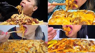 ASMR Chili Cheese Fries MUKBANG COMPILATION [upl. by Studner453]