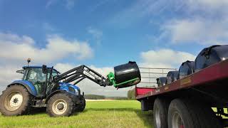 Spring Barley and 2nd cut silage near Eglinton park Irvine [upl. by Ahtiekal]