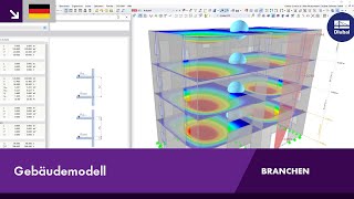 Gebäudemodell für mehrgeschossige Gebäude  RFEM 6 von Dlubal Software [upl. by Llebyram]