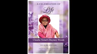 Claudia Vernell Baynes Woods [upl. by Shirley577]