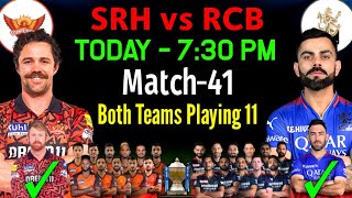 IPL 2024  Sunrisers Hyderabad vs Royal Challengers Bengaluru Playing 11  SRH vs RCB Playing 11 [upl. by Hake512]