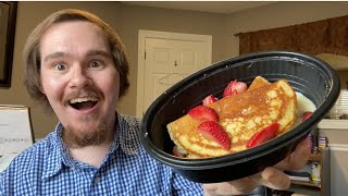 Cracker Barrel Strawberry Cheesecake Pancakes Review [upl. by Tsuda]