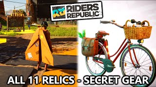 Riders Republic  All 11 Relics  Secret Hidden Gear [upl. by Irbua]