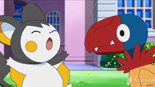 POKEMON EMOLGA USES VOLT SWITCH ON ARCHEN [upl. by Happy706]