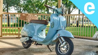 VespaLookin ELECTRIC Scooter AventuraX EV29 Review [upl. by Azral]