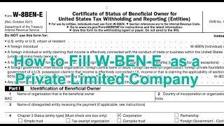 How to fill Upwork W8BEN form  how to complete w8ben form  upwork w8ben tax information [upl. by Ellenig]