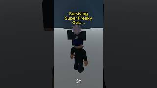 surviving gojo that is freaky lol jjk roblox shorts robloxgames robloxgameplay jujutsukaisen [upl. by Lleznod]