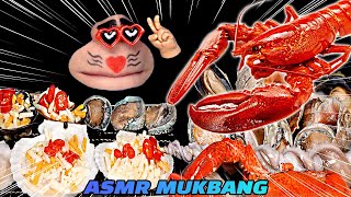 ASMR MUKBANG Most Popular Seafood Lobster Octopus Clam Abalone Scallop Mussel EATING SHOW [upl. by Okikuy]