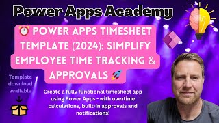 ⏰ Power Apps Timesheet Template 2024 Simplify Employee Time Tracking amp Approvals [upl. by Seravaj]