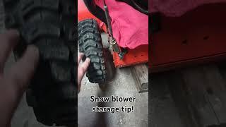 Snowblower storage tip [upl. by Aikem]