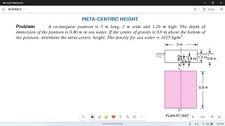 Meta center meta centric height and stability02 [upl. by Enilada]