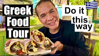 Greek Food Tour  What to eat in Athens Greece  Greek Street Food [upl. by Eyoj475]