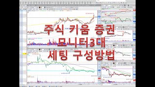 네이버카페전업주식고수모임주식매매 할때 키움증권 모니터 3대 세팅구성 [upl. by Adian346]