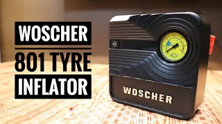 WOSCHER 801 Tyre Inflator HINDI  UNBOXING amp REVIEW [upl. by Lateh]