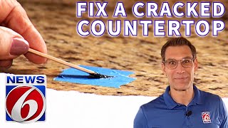 Cracked countertop or tile Heres how you can fix it yourself [upl. by Skippie]