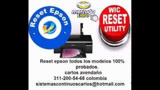 reset epson todos los modelos epson Artisan WorkForce [upl. by Ainalem655]