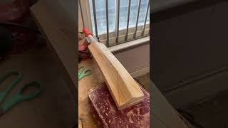 Scaling down dad’s adult SH English Willow cricket bat to size 3 for lucky lucky son stunning [upl. by Tnafni]