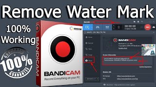 How to remove bandicam watermark on bandicam [upl. by Vonny]