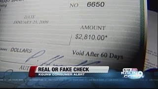 How to tell the difference between real and fake checks [upl. by Nickles598]