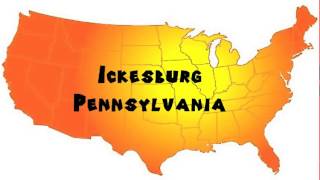 How to Say or Pronounce USA Cities — Ickesburg Pennsylvania [upl. by Lleznod412]