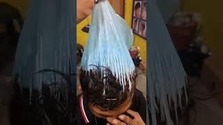 BLEACHING HAIR STYLE bleachinghair hairstyle barbershop hairstyle hairwigacademy haircut [upl. by Asenev35]