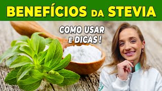 STEVIA é o MELHOR ADOÇANTE Benefícios e Cuidados [upl. by Vanny]