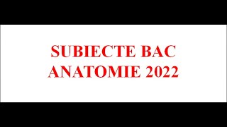 REZOLVARE SUBIECTE BAC BIOLOGIE 2022 [upl. by Peltier386]