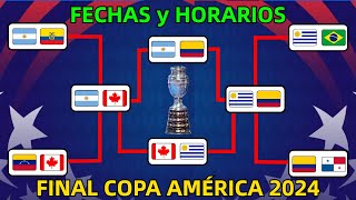 ASÍ se JUGARÁ la GRAN FINAL y el partido por TERCER LUGAR en la COPA AMÉRICA 2024 [upl. by Katerine]