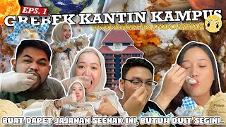 NYOBAIN JAJANAN VIRAL DI VOKASI UI GREBEK KANTIN KAMPUS EP 1 [upl. by Lobel]