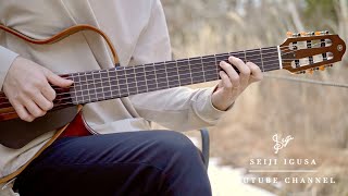 I played silent guitar with lingering snow [upl. by Weinshienk]