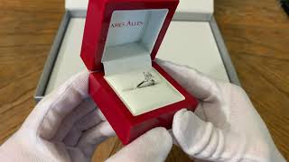 James Allen Emerald Cut Diamond Engagement Ring Unboxing [upl. by Seerdi295]