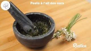 Pesto à ail des ours et au pignons de pin [upl. by Rennug]