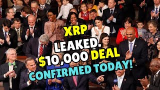 XRP deal confirmed today The Congress buys 10000 worth of XRP Flip imminent [upl. by Ahsiat738]