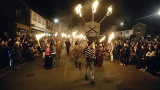 Lindfield Bonfire Societys 2024 Bonfire Procession [upl. by Eibloc]