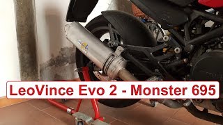 LeoVince Evo 2  Monster 695 [upl. by Nylsoj]