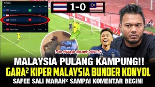 MALAYSIA GUGUR DULUAN ❓REAKSI SAFEE SALI amp FANS MALAYSIA USAI MALAYSIA KALAH 01 DARI THAILAND [upl. by Mallin]