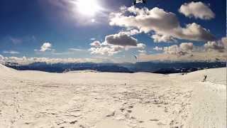 Rittner Horn Snowkite February 2013 [upl. by Cleavland528]