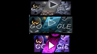 Beating the all Halloween google doodle cat academy games 13 [upl. by Aciraj673]