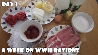 A Week On WWII Rations DAY 1 [upl. by Eehc]