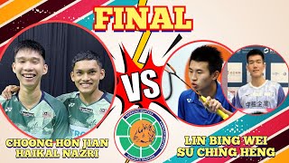 FINAL🇲🇾CHOONG HON JIANHAIKAL NAZRI CIPTA KEJUARAAN BERGANDA👏🤩‼️PAMER AKSI TERBAIK DAN BERTENAGA‼️ [upl. by Spearman648]