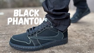 Didnt Expect THIS Travis Scott Jordan 1 Black Phantom Review amp On Foot [upl. by Sholem796]