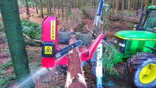 Vier Blickwinkel  Traktorprozessor Hypro 755 Harvester Teil 6 [upl. by Mcgrody961]